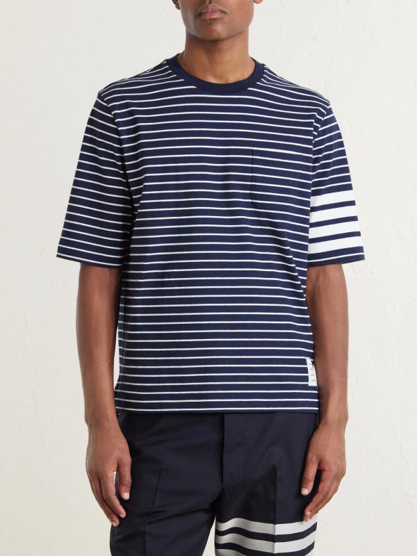 Striped Cotton T-Shirt - FR Striped Cotton T-Shirt - FR