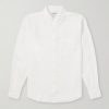 Logo-Appliquéd 4-Bar Linen Shirt Logo-Appliquéd 4-Bar Linen Shirt