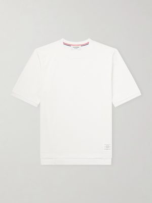Logo-Appliquéd Striped Cotton-Jersey T-Shirt