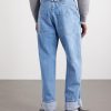 Cinch-Back Wide-Leg Jeans - BK Cinch-Back Wide-Leg Jeans - BK