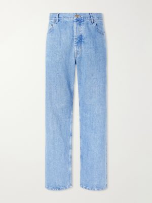 Cinch-Back Wide-Leg Jeans
