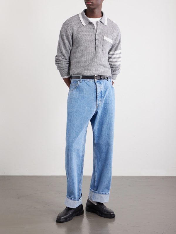 Cinch-Back Wide-Leg Jeans - OU Cinch-Back Wide-Leg Jeans - OU