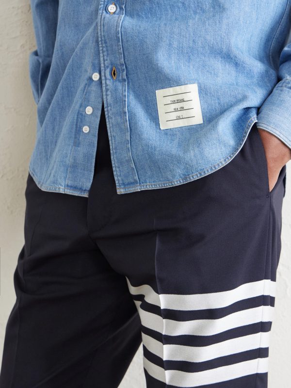 Denim-Effect Cotton Shirt - CU Denim-Effect Cotton Shirt - CU