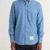 Denim-Effect Cotton Shirt - FR Denim-Effect Cotton Shirt - FR