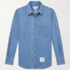 Denim-Effect Cotton Shirt Denim-Effect Cotton Shirt