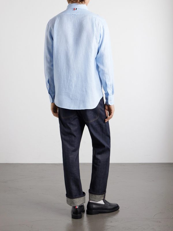 Garment-Dyed Linen Shirt - BK Garment-Dyed Linen Shirt - BK