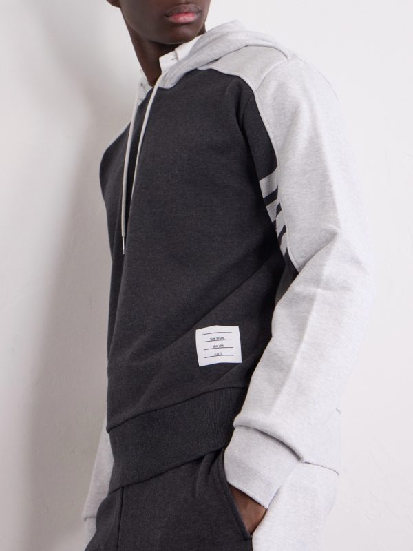 Logo-Appliquéd Striped Cotton-Jersey Hoodie - CU Logo-Appliquéd Striped Cotton-Jersey Hoodie - CU