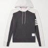 Logo-Appliquéd Striped Cotton-Jersey Hoodie Logo-Appliquéd Striped Cotton-Jersey Hoodie