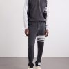 Logo-Appliquéd Striped Cotton-Jersey Hoodie - OU Logo-Appliquéd Striped Cotton-Jersey Hoodie - OU