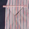 Double-Breasted Striped Cotton and Linen-Blend Blazer - E2 Double-Breasted Striped Cotton and Linen-Blend Blazer - E2