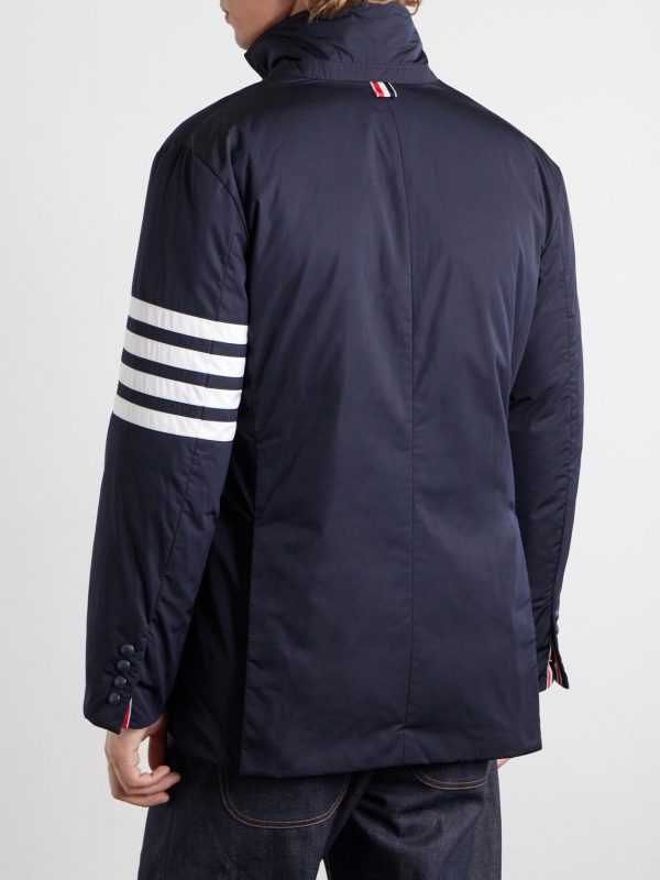 Striped Shell Down Jacket - BK Striped Shell Down Jacket - BK