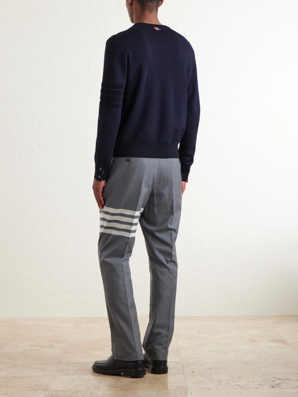 Milano Stitch Wool, Linen and Cotton-Blend Sweater - BK Milano Stitch Wool, Linen and Cotton-Blend Sweater - BK