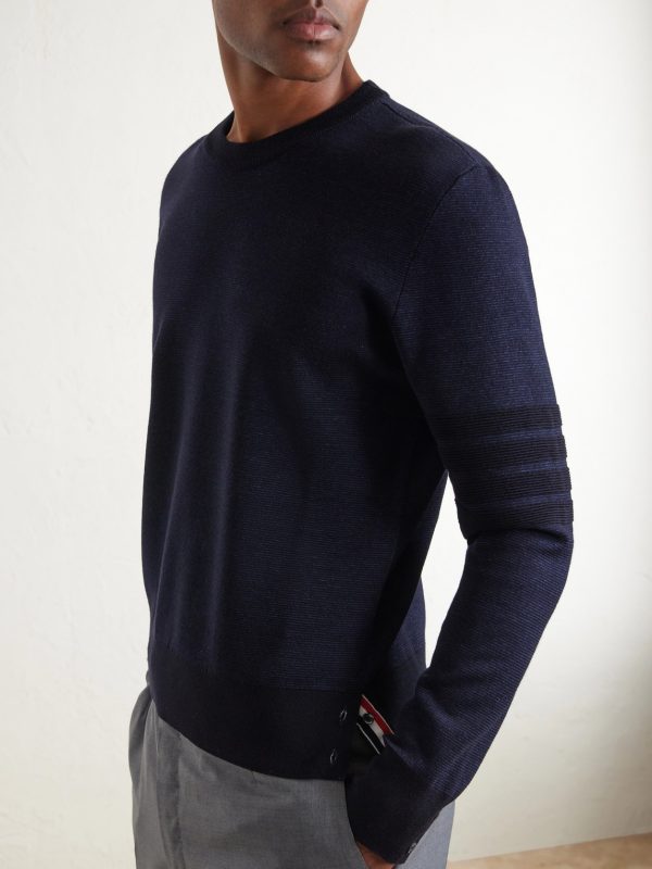 Milano Stitch Wool, Linen and Cotton-Blend Sweater - CU Milano Stitch Wool, Linen and Cotton-Blend Sweater - CU