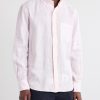 Button-Down Collar Garment-Dyed Linen Shirt - FR Button-Down Collar Garment-Dyed Linen Shirt - FR