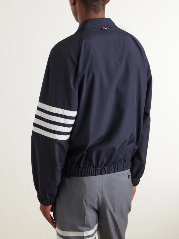 Striped Ripstop Track Jacket - BK Striped Ripstop Track Jacket - BK