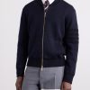 Striped Wool, Linen and Cotton-Blend Zip-Up Cardigan - FR