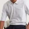 Striped Cotton-Jersey Polo Shirt - CU Striped Cotton-Jersey Polo Shirt - CU