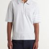 Striped Cotton-Jersey Polo Shirt - FR Striped Cotton-Jersey Polo Shirt - FR