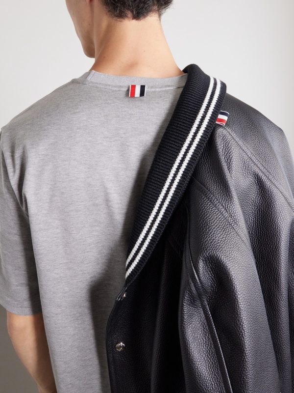 Logo-Appliquéd Striped Cotton-Jersey T-Shirt - CU Logo-Appliquéd Striped Cotton-Jersey T-Shirt - CU