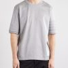 Logo-Appliquéd Striped Cotton-Jersey T-Shirt - FR Logo-Appliquéd Striped Cotton-Jersey T-Shirt - FR