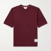 Logo-Appliquéd Striped Cotton-Jersey T-Shirt Logo-Appliquéd Striped Cotton-Jersey T-Shirt