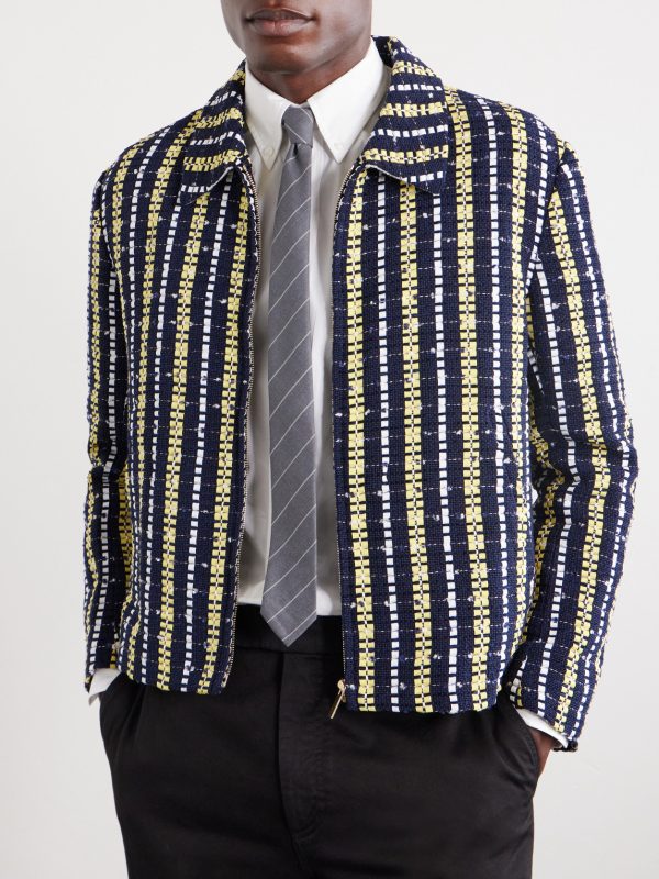 Striped 8cm Wool Neck Tie - OU