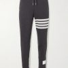 Tapered Striped Cotton-Jersey Sweatpants Tapered Striped Cotton-Jersey Sweatpants