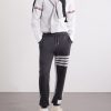 Tapered Striped Cotton-Jersey Sweatpants - OU Tapered Striped Cotton-Jersey Sweatpants - OU