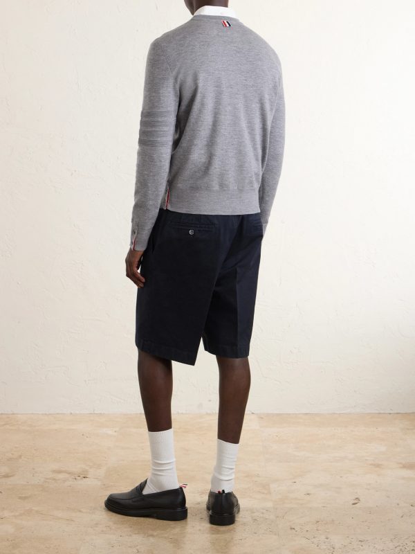 Milano Stitch Wool, Linen and Cotton-Blend Sweater - BK Milano Stitch Wool, Linen and Cotton-Blend Sweater - BK