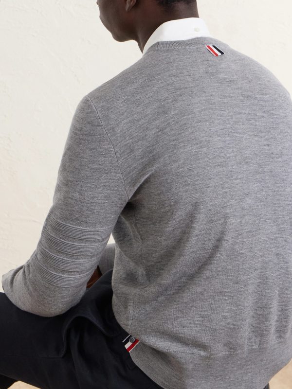 Milano Stitch Wool, Linen and Cotton-Blend Sweater - CU Milano Stitch Wool, Linen and Cotton-Blend Sweater - CU