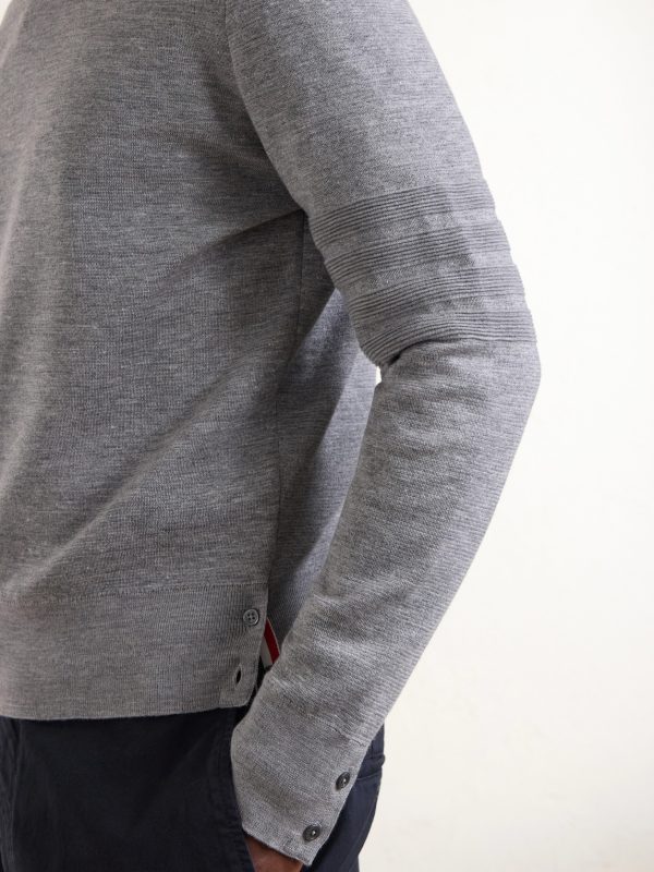 Milano Stitch Wool, Linen and Cotton-Blend Sweater - E1 Milano Stitch Wool, Linen and Cotton-Blend Sweater - E1