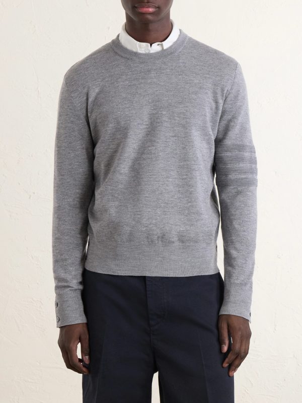 Milano Stitch Wool, Linen and Cotton-Blend Sweater - FR Milano Stitch Wool, Linen and Cotton-Blend Sweater - FR