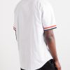Logo-Appliquéd Striped Cotton-Oxford Shirt - BK