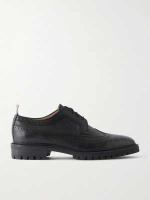 Longwing Pebble-Grain Leather Brogues Longwing Pebble-Grain Leather Brogues