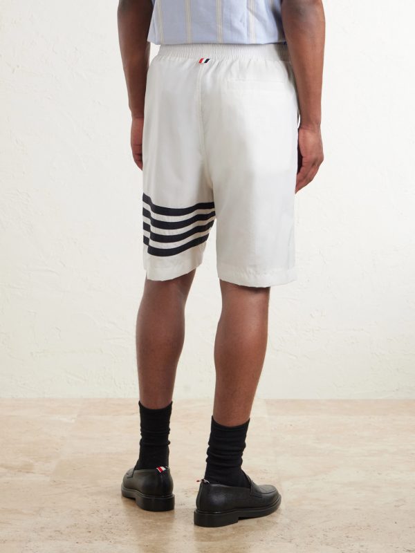 Straight-Leg Striped Shorts - BK