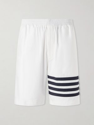 Straight-Leg Striped Shorts Straight-Leg Striped Shorts