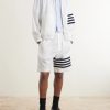 Straight-Leg Striped Shorts - OU