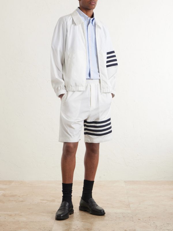 Straight-Leg Striped Shorts - OU