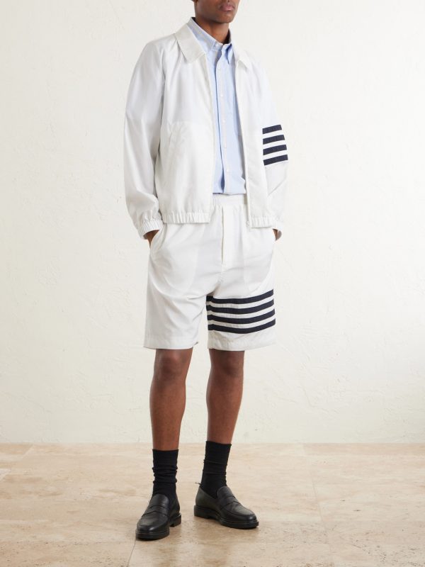 Striped Ripstop Track Jacket - OU Striped Ripstop Track Jacket - OU