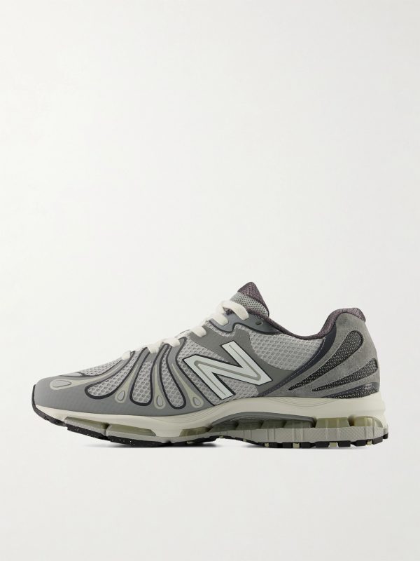1890 Suede-Trimmed Mesh Sneakers - BK