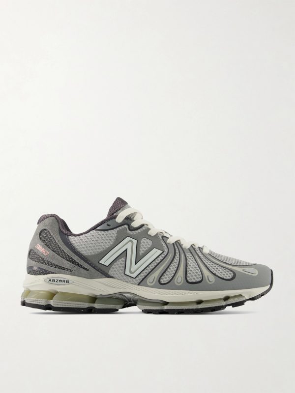 1890 Suede-Trimmed Mesh Sneakers
