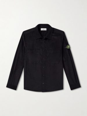 Logo-Appliquéd Cotton Corduroy Shirt Logo-Appliquéd Cotton Corduroy Shirt