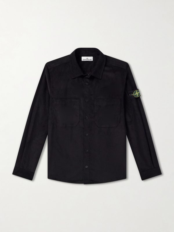 Logo-Appliquéd Cotton Corduroy Shirt Logo-Appliquéd Cotton Corduroy Shirt