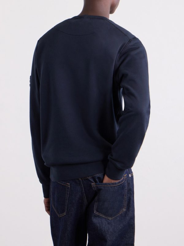 Garment-Dyed Cotton-Fleece Sweatshirt - BK Garment-Dyed Cotton-Fleece Sweatshirt - BK