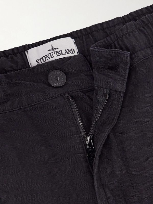 Wide-Leg Cotton Ripstop Cargo Trousers - E1 Wide-Leg Cotton Ripstop Cargo Trousers - E1