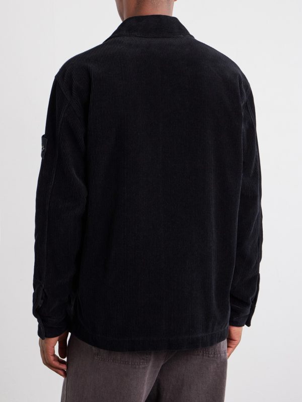 Logo-Appliquéd Garment-Dyed Cotton-Corduroy Shirt - BK Logo-Appliquéd Garment-Dyed Cotton-Corduroy Shirt - BK
