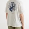 Logo-Print Garment-Dyed Cotton-Jersey T-Shirt - BK