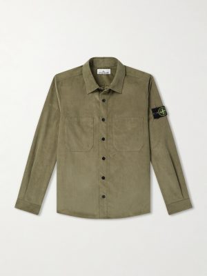 Logo-Appliquéd Cotton Corduroy Shirt Logo-Appliquéd Cotton Corduroy Shirt