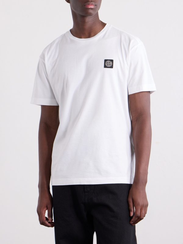 Logo-Appliquéd Garment-Dyed Cotton-Jersey T-Shirt - FR