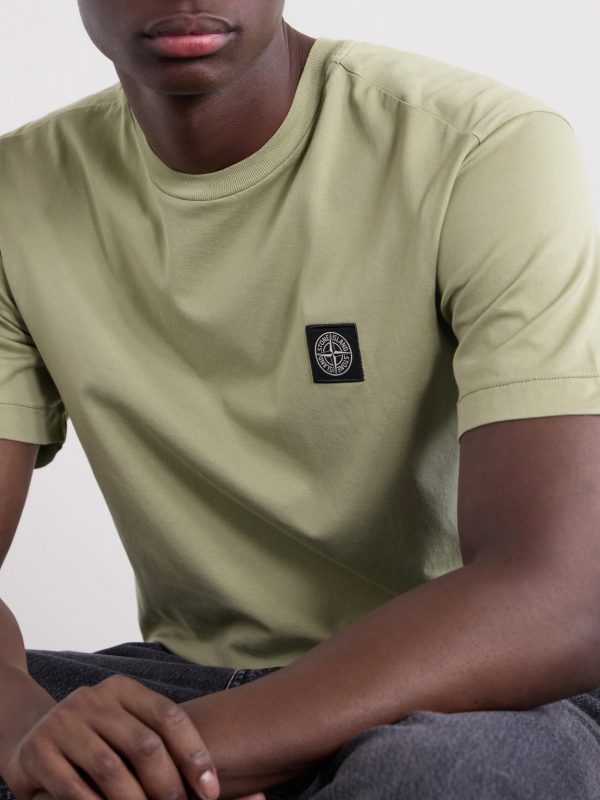 Logo-Appliquéd Garment-Dyed Cotton-Jersey T-Shirt - CU Logo-Appliquéd Garment-Dyed Cotton-Jersey T-Shirt - CU